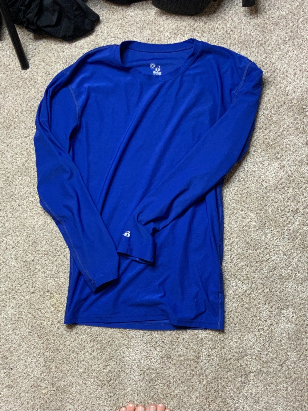 Russell Athletic Long Sleeve Crew in Blue